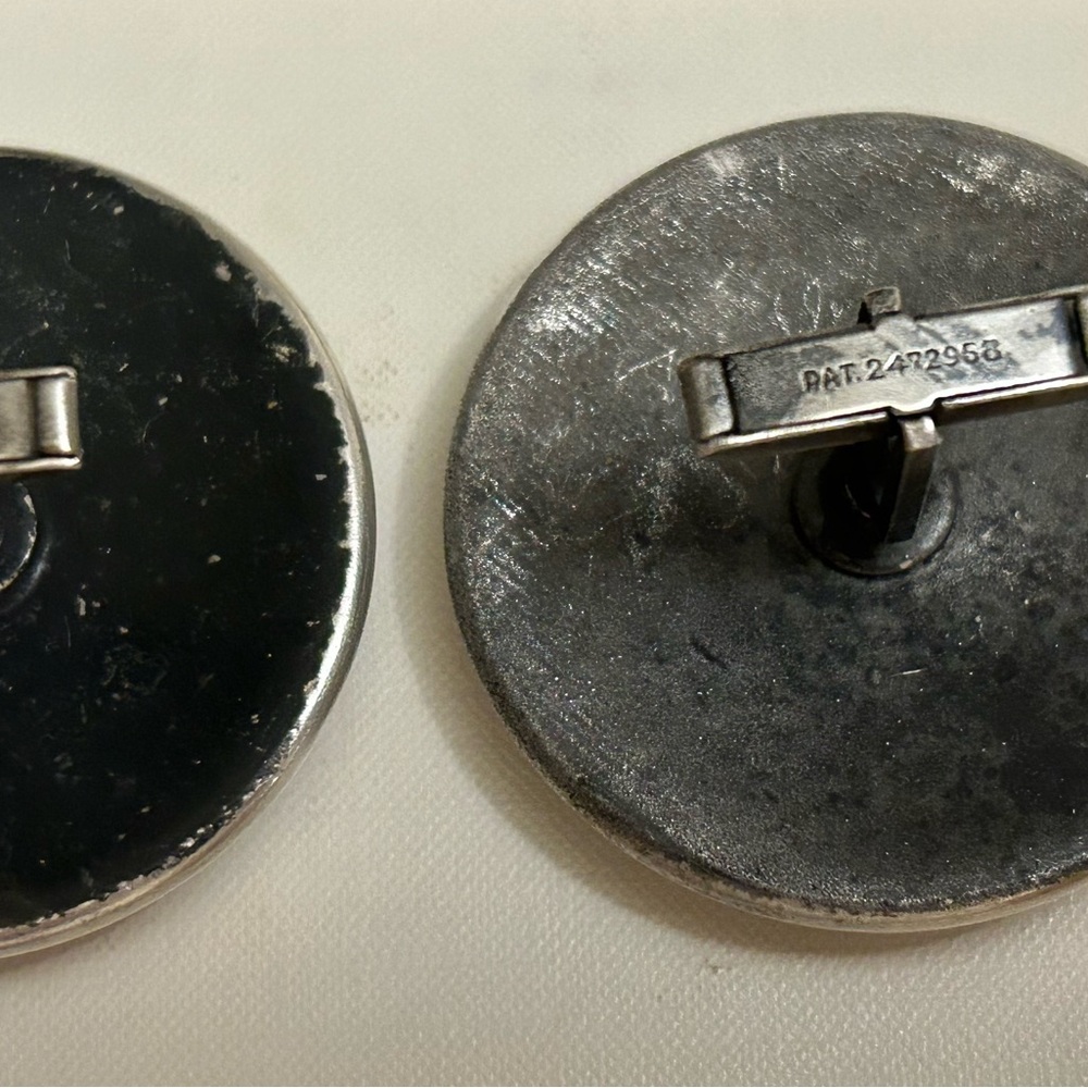 Devil Satan Sterling Silver Cufflinks Stamped . P… - image 2